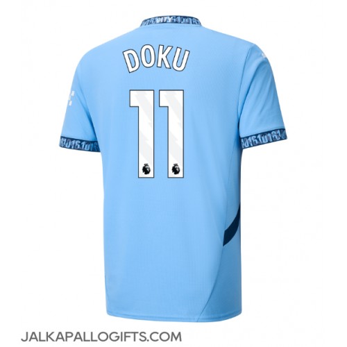 Manchester City Jeremy Doku #11 Kotipaita 2024-25 Lyhythihainen